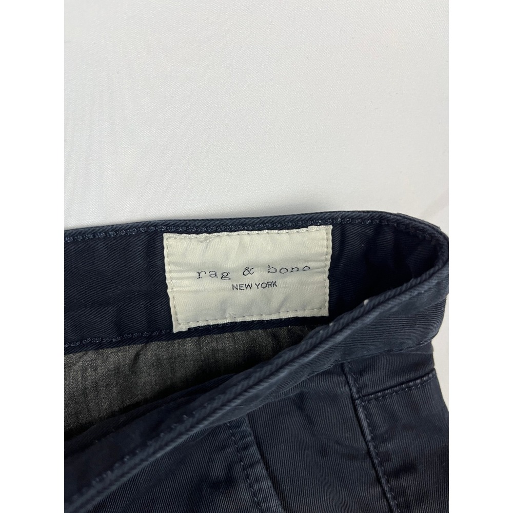 rag & bone New York Mens Chinos Pants‎ Size 34 Navy Cotton Blend M17230060NAV - Picture 3 of 9